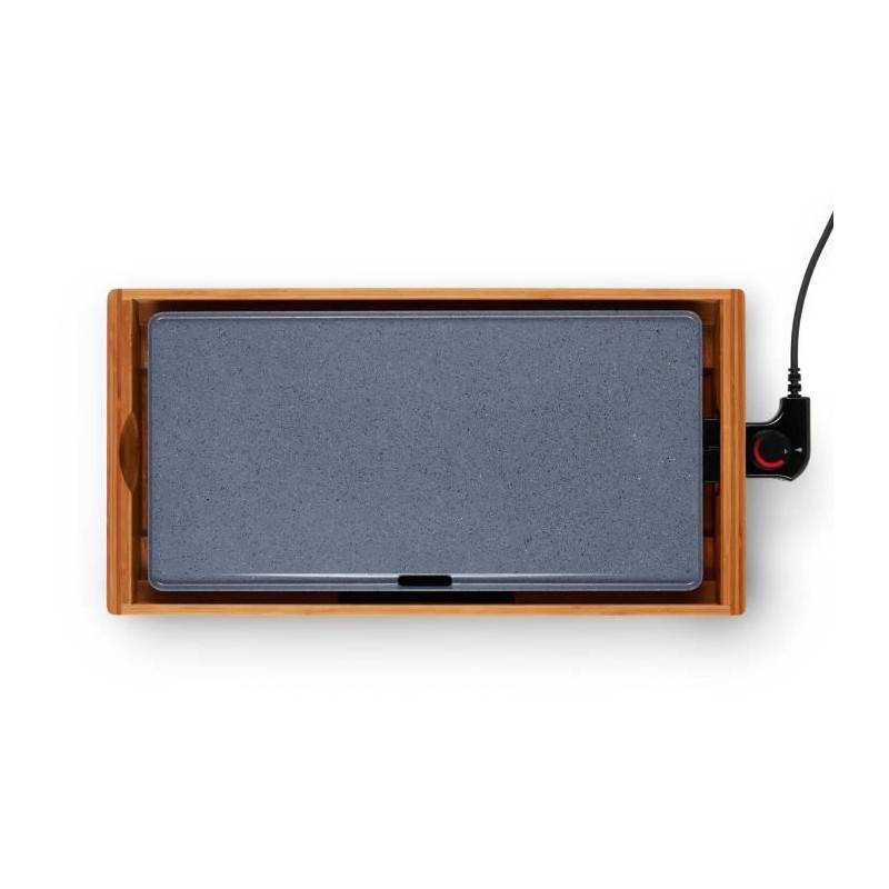 Livoo - Plancha Bambou Revetement Céramique - Livoo - Doc322 - 2200w - Plaque Amovible En Fonte D'aluminium - Thermostat Ajustable - Image 2