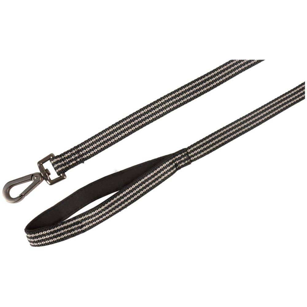 Laisse jannu noir 1 mètre x 25 mm pour chien. - Imagen 4