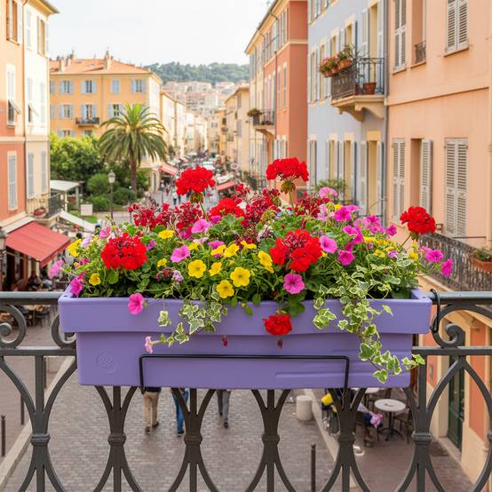 Jardinière design effet pierre 70l avec réserve d'eau-plast'up rotomoulage - Imagen 3