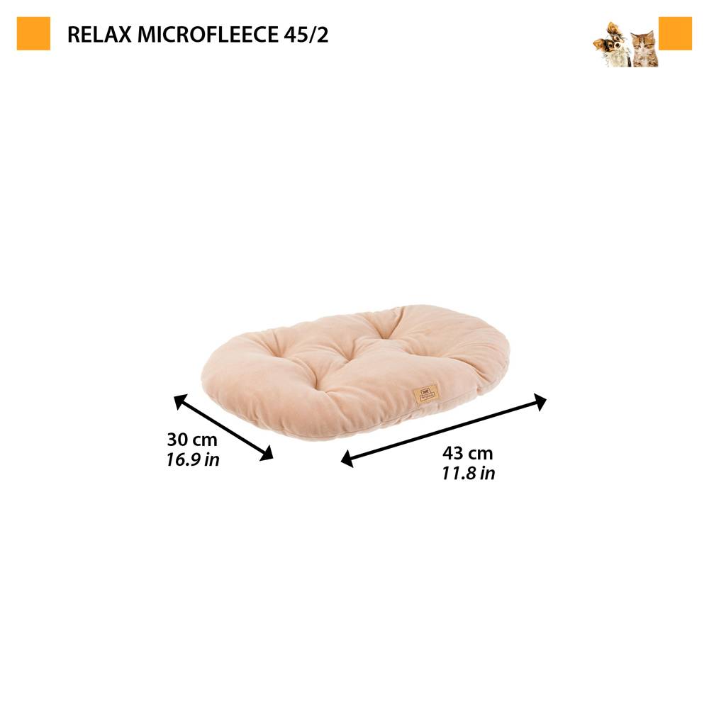 Ferplast - Ferplast Coussin Chien, Tapis Chien RELAX 45/2 MICROFLEECE, Coussin Chat, Lit pour Chiens Chats, Matelas Animaux, Coussin pour Panier Chien et Chat, - Image 2