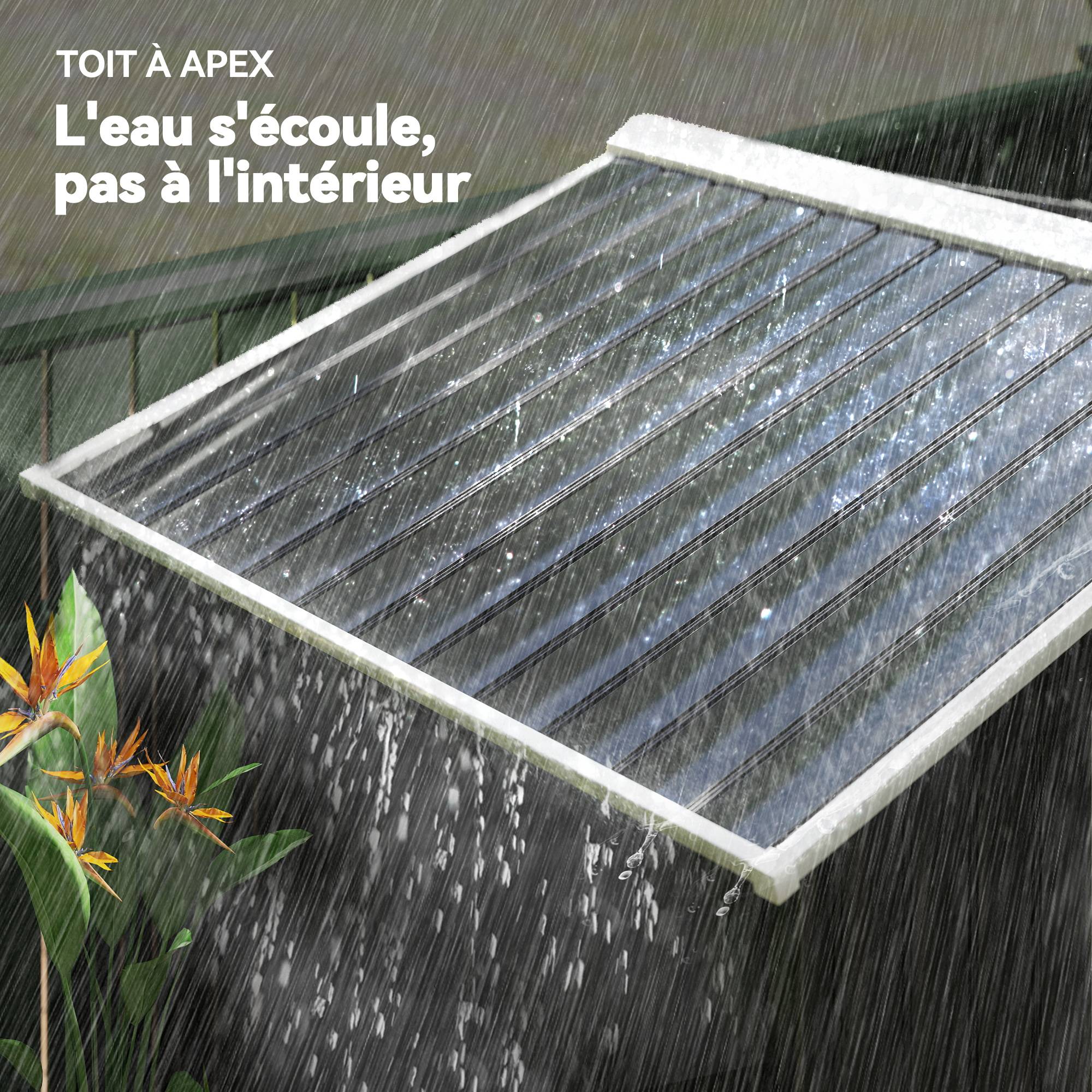 ComfortXL - Abri de jardin en acier pour jardin rangement outillage fondation incluse 213x130cm gris - ComfortXL Outdoor Living - Image 9