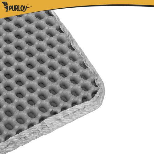 Tapis pour bac à litière Purlov 75 x 55 cm gris double couche en mousse EVA alvéolée - Image 10