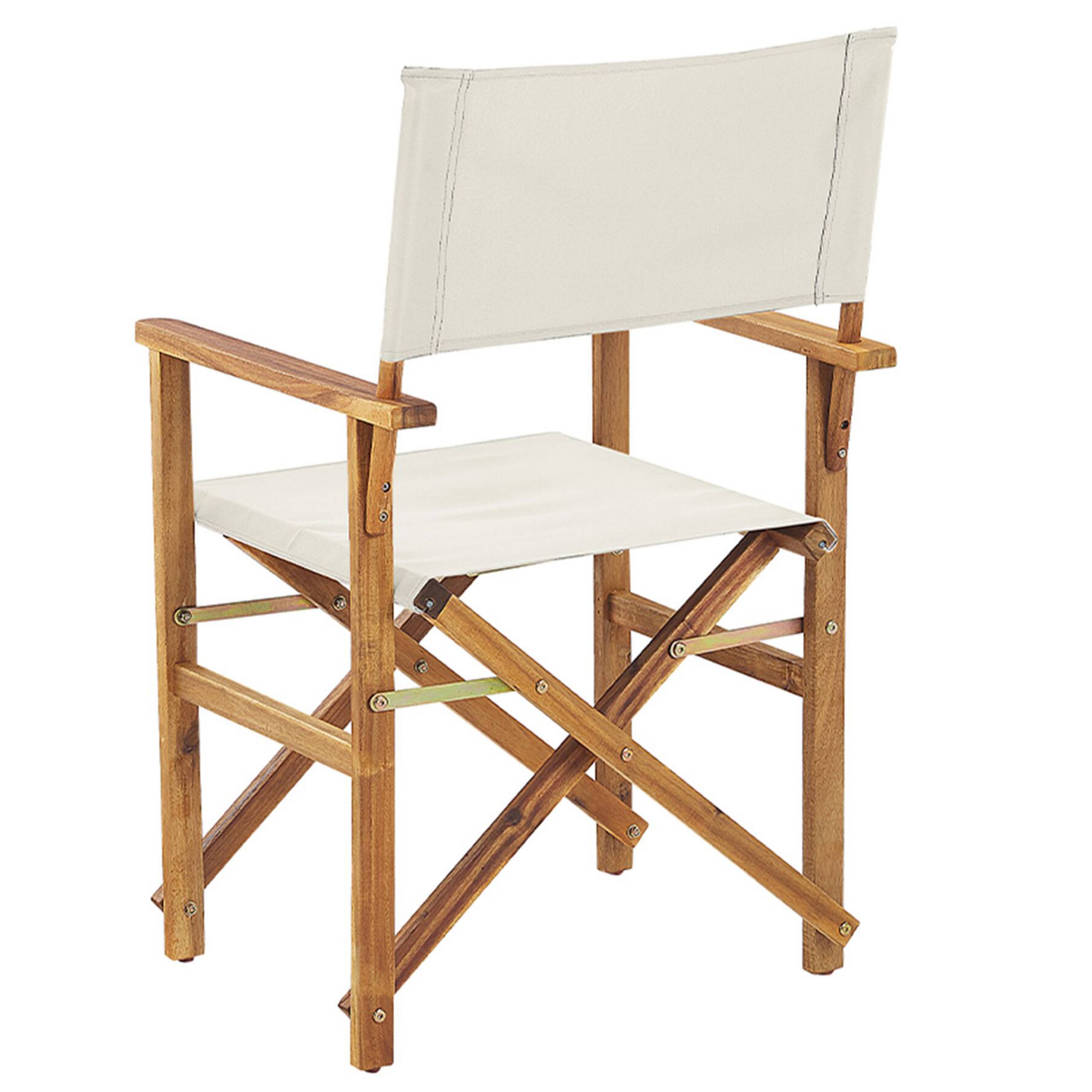 Beliani - Chaise de jardin Tissu Blanc cassé CINE - Beliani - Imagen 6