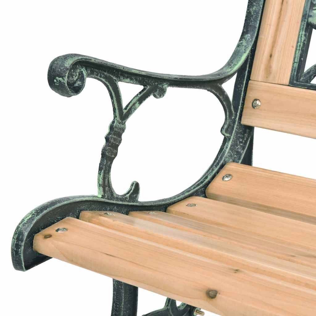 PANGIVO - Banc de jardin bois et fer forgé noir 122 x 51 x 73 cm - PANGIVO - Image 4