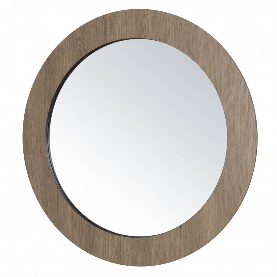 Macabane - FLEUR - Miroir rond 80x80cm couleur mocha - Imagen 9