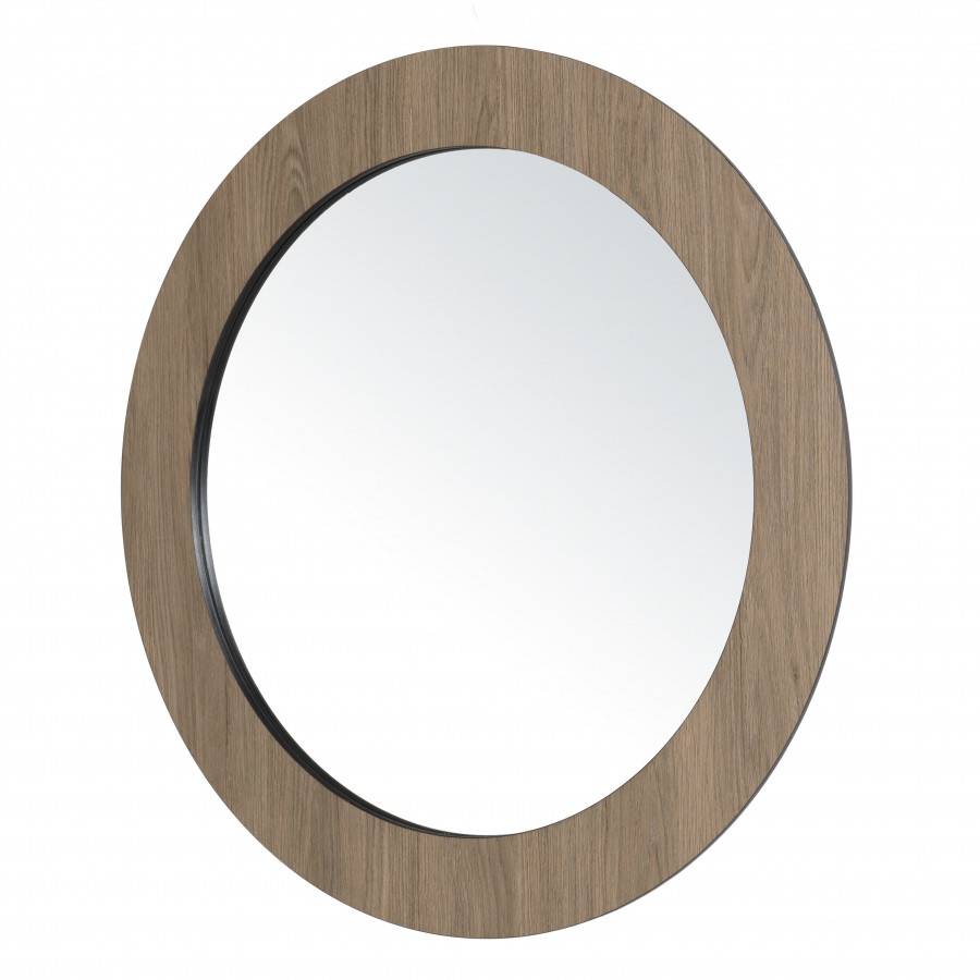 Macabane - FLEUR - Miroir rond 80x80cm couleur mocha - Imagen 5