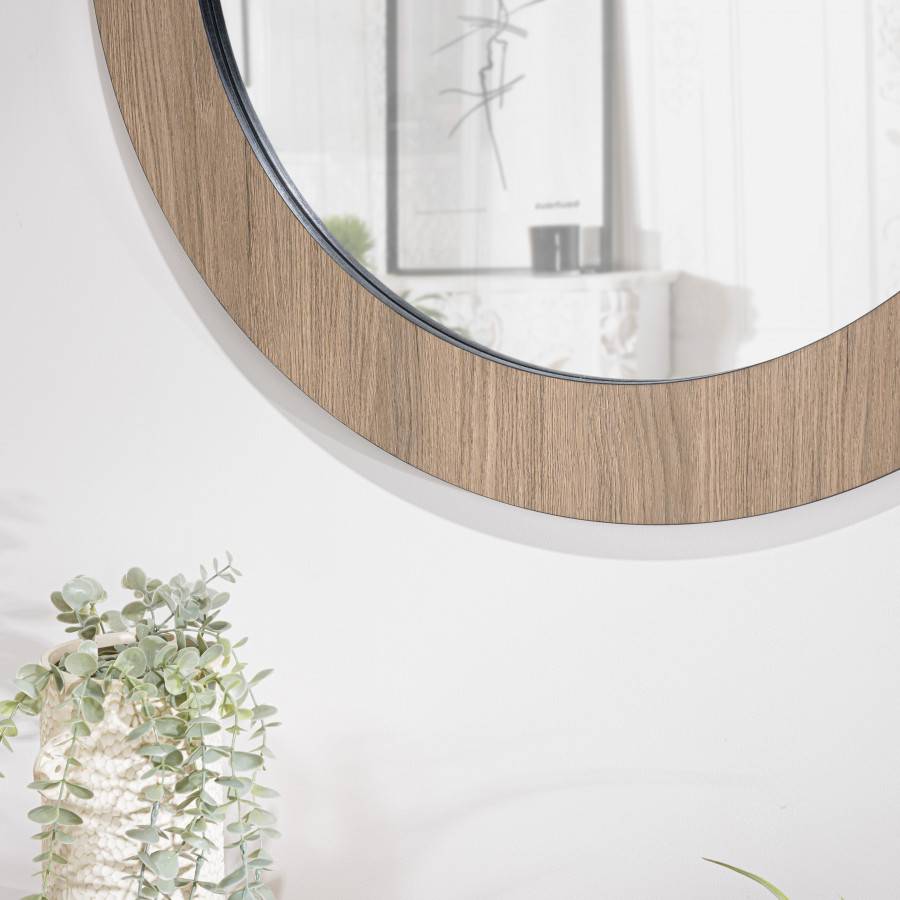 Macabane - FLEUR - Miroir rond 80x80cm couleur mocha - Imagen 4