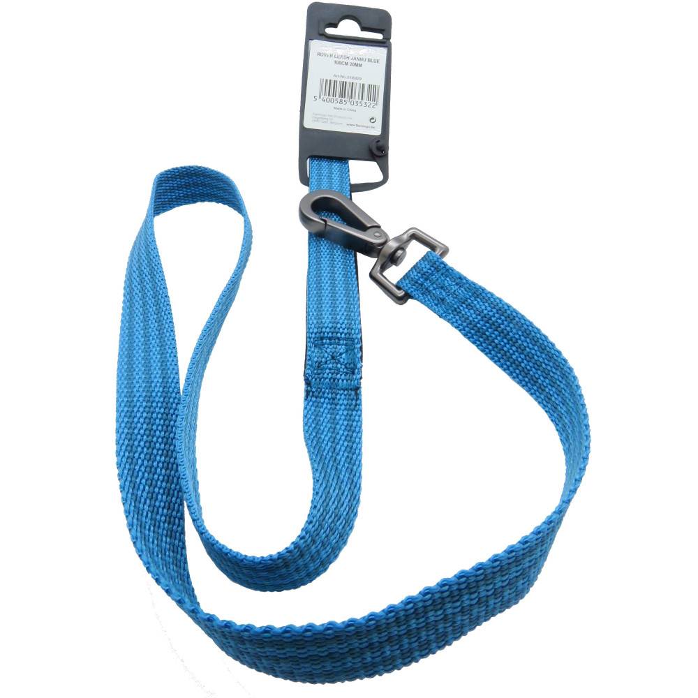 Flamingo - Laisse jannu bleu 1 mètre  x 20 mm  pour chien. - Imagen 4
