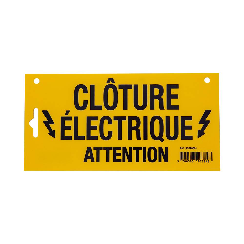 Ukal - Plaque de signalisation pour clôture