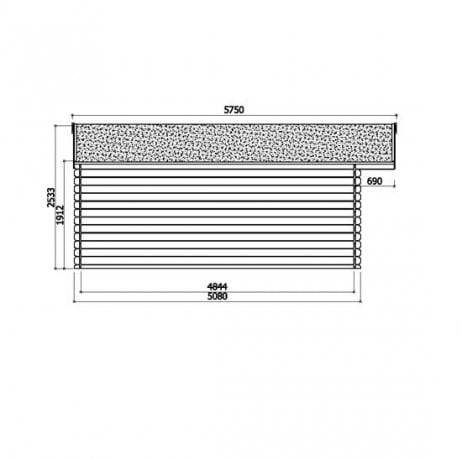 Abri de jardin MONTREUX en bois  23,46 m², Toiture Shingle gris, Plancher Non - Imagen 3