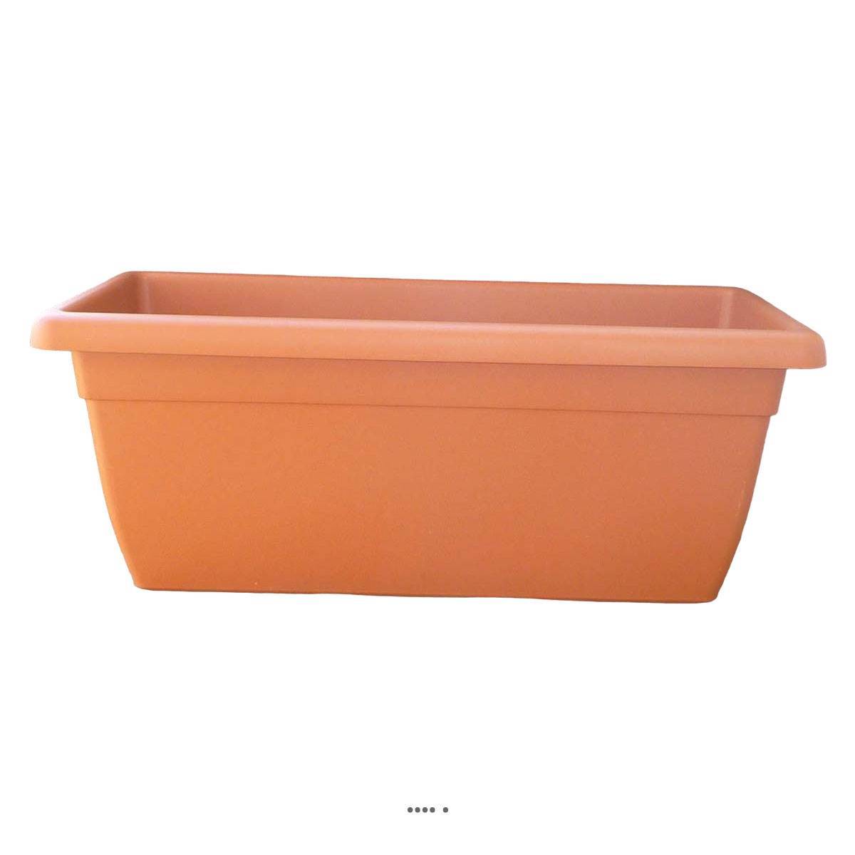 Artificielles - Jardinière DURRO L 60 cm en plastique injecte extérieur Terre Cuite - choisissez votre diamtre ou votre longueur: 60 cm - couleur: Ambre - Imagen 1