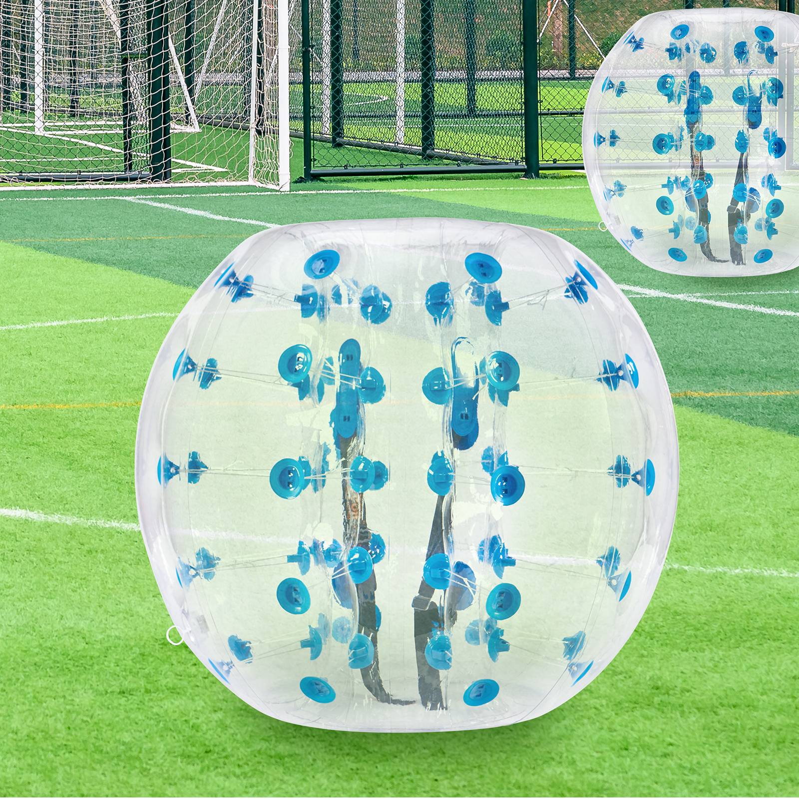 Vevor - VEVOR Bulle gonflable 1.2m pois bleu, PVC 0.8mm, pour jeux en plein air, adolescents/adultes. - Image 8