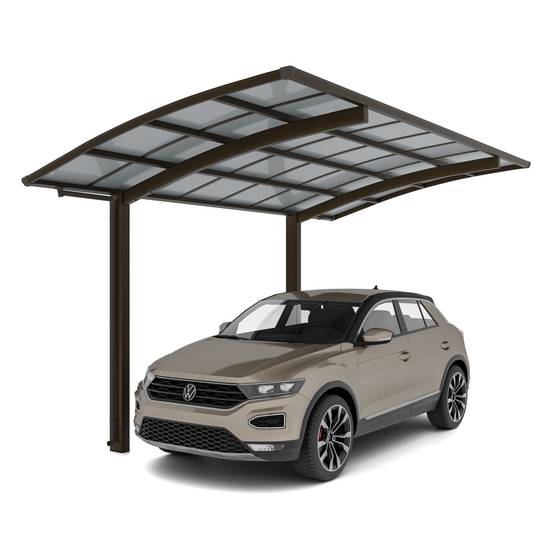 Carport PORTOFORTE standard Type 60 (charge toiture 75kg/m²) Anodisé Bronze Mat - XIMAX - Image 1