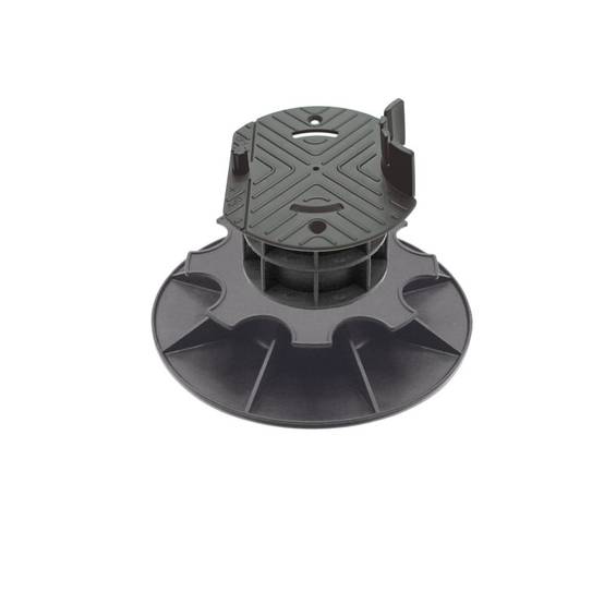 Jardinex - Plot terrasse bois réglable 11 - 14 cm - Noir - Jardinex - Imagen 1