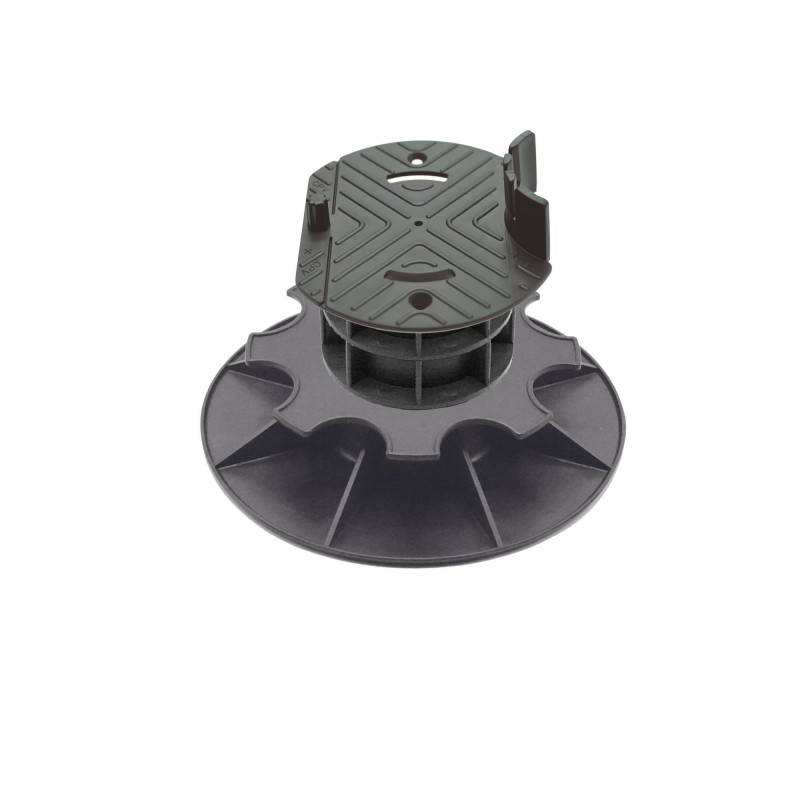Jardinex - Plot terrasse bois réglable 11 - 14 cm - Noir  - Jardinex - Imagen 1
