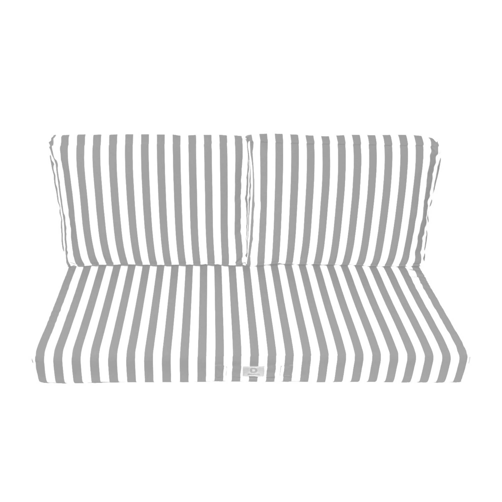 Coussins pour salon de jardin déhoussable 100x50cm Rayure gris clair - Déco arts - Image 3