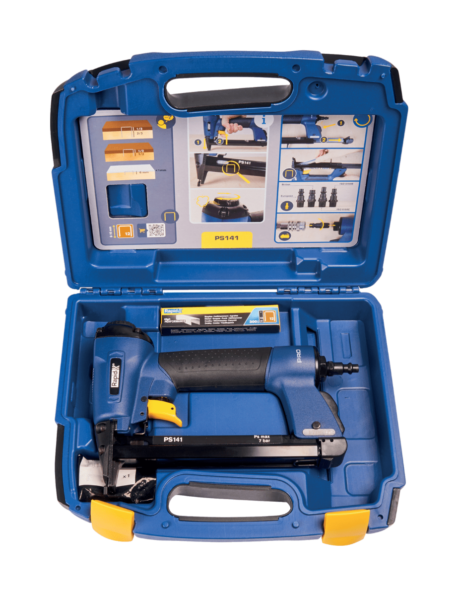 Agrafeuse pneumatique professionnelle PS141 pour agrafes 12/6-16 mm - Coffret - RAPID-ISABERG - 5000095 - Imagen 4