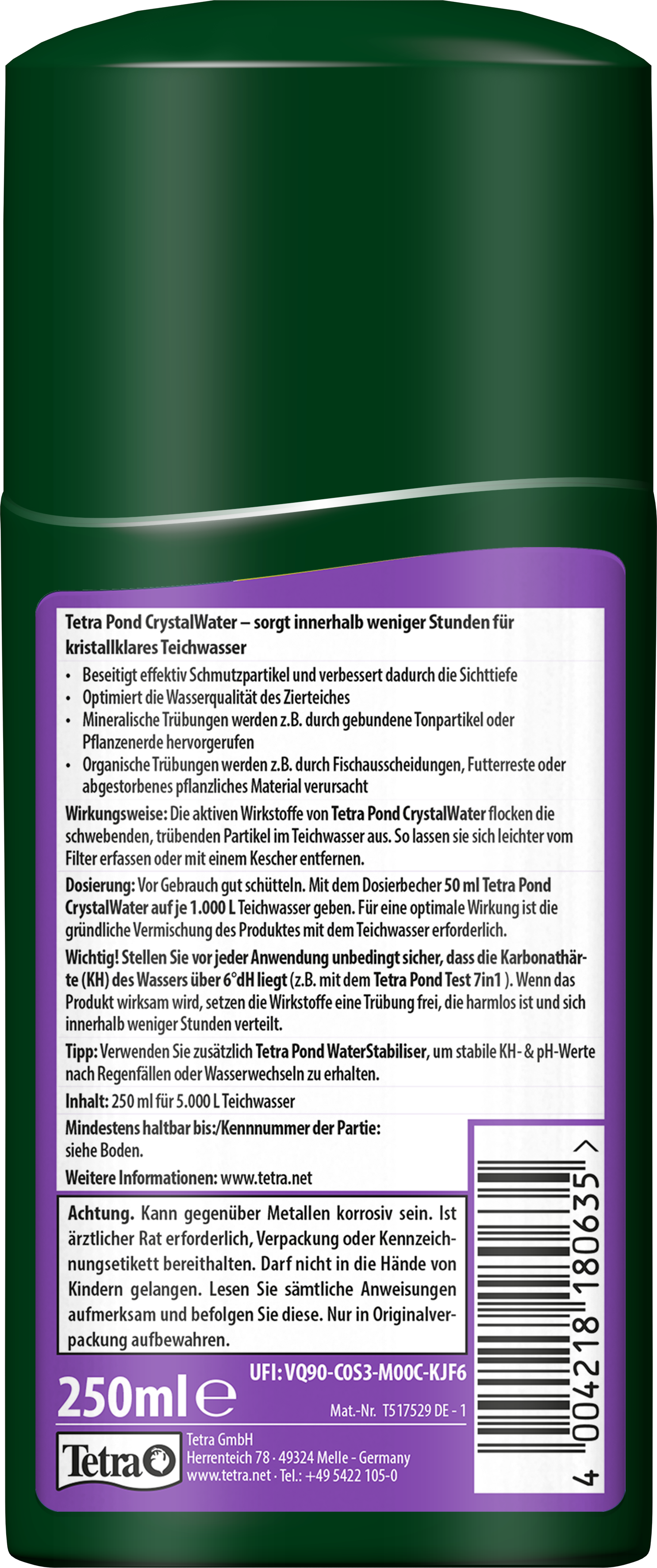 Tetra - Tetra Pond CrystalWater clarificador de agua 1 L - TETRA