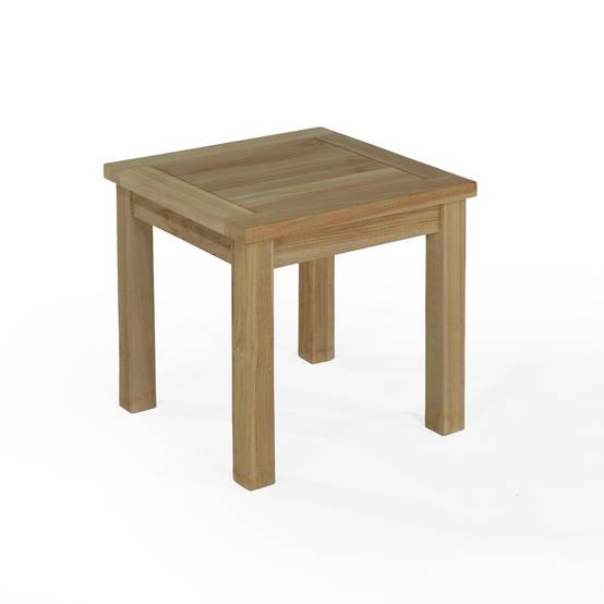Table basse d'appoint carrée en teck massif Coffee 45 x 45 cm - TECK'Attitude - Imagen 1