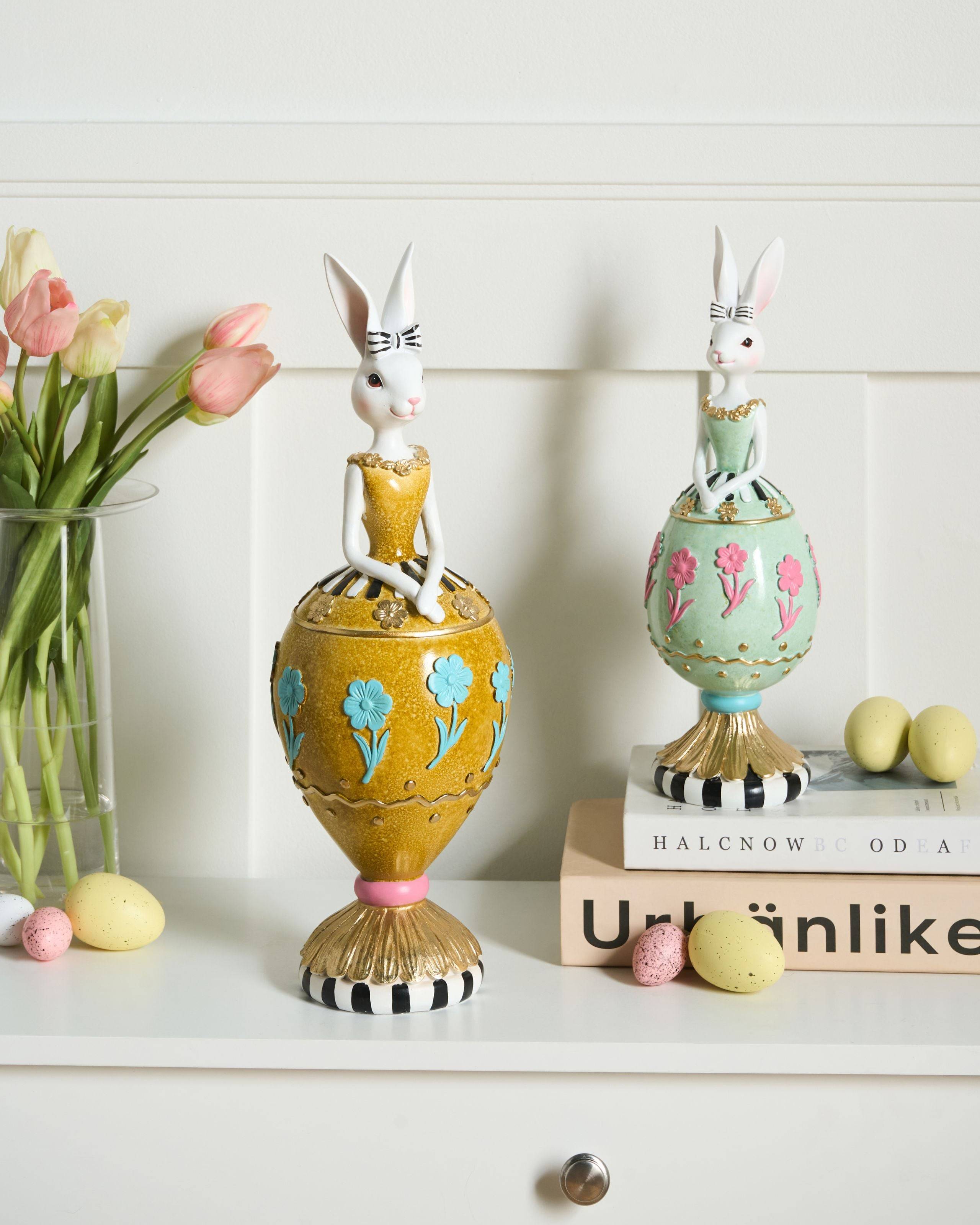 Beliani - Accessoire Décoratif Résine Multicolore ODENSE - 10x10x33- Beliani - Image 1