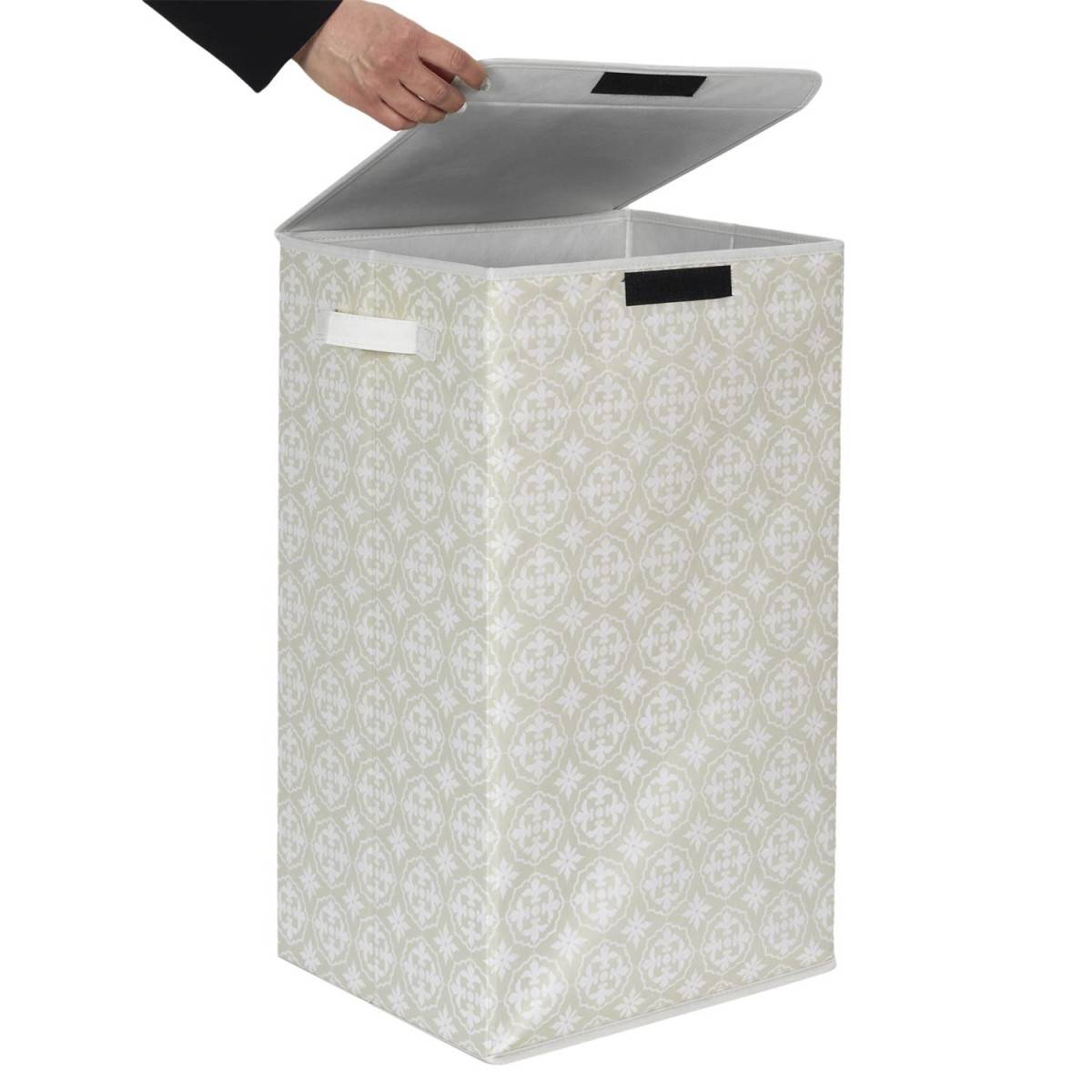 Panier à Linge "Ma Petite Buanderie" 60cm Beige - Image 5