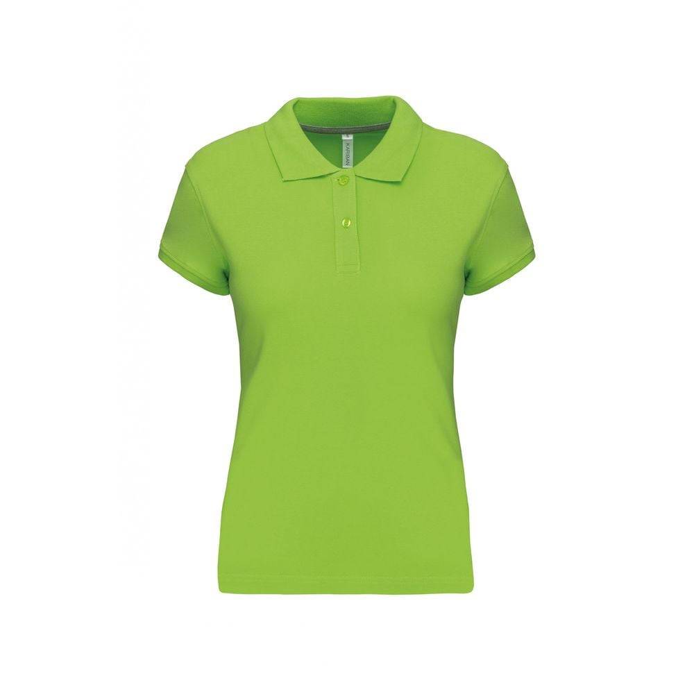Polo de travail femme Kariban 100% coton Vert Citron M - Image 1
