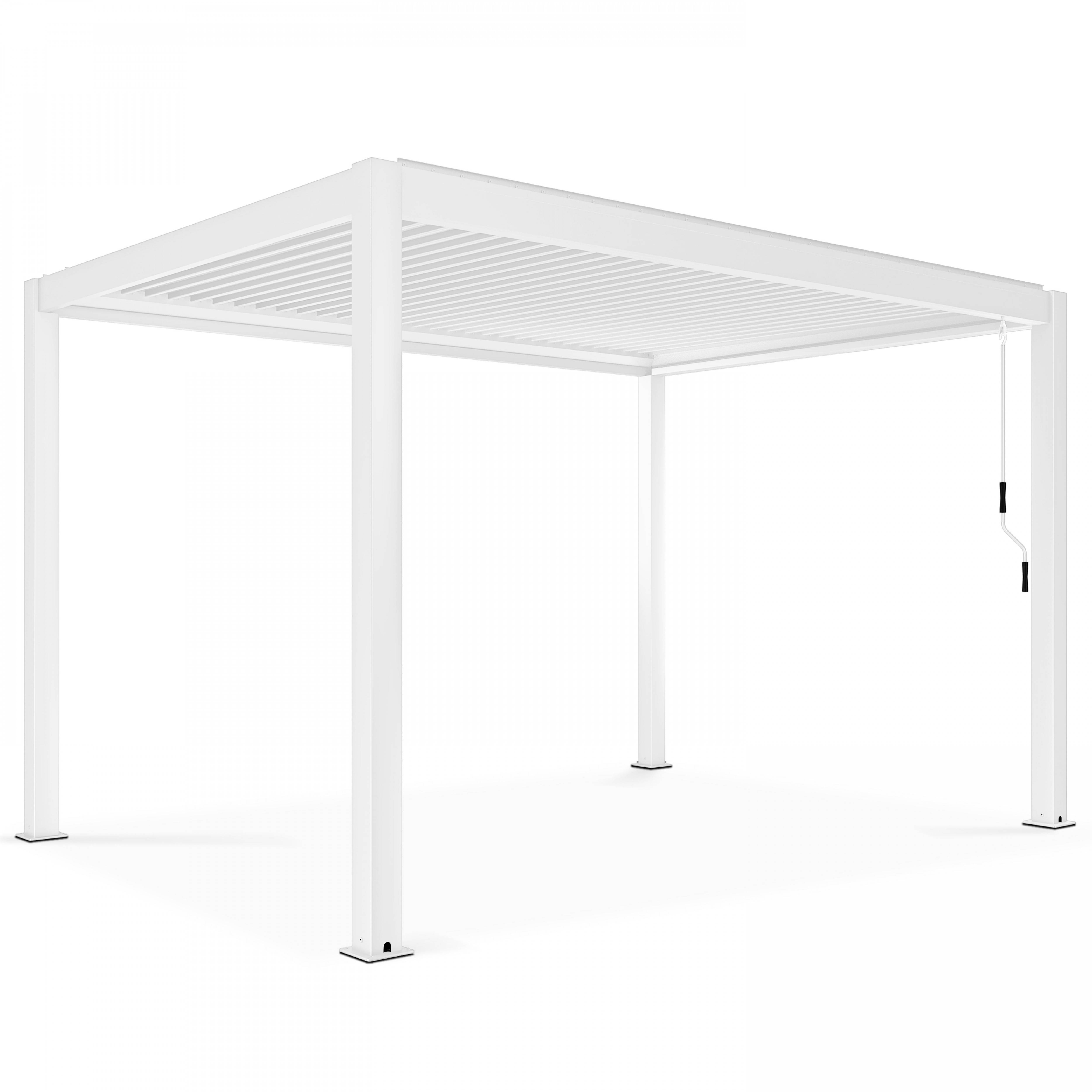 Oviala - Pergola bioclimatique autoportée blanche 3x4m  Athenes - Oviala - Imagen 2