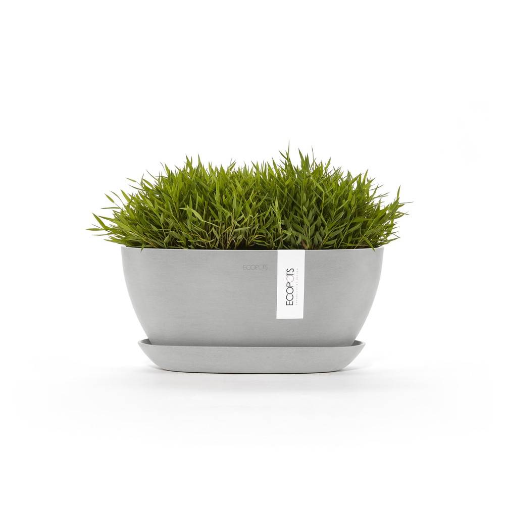 Ecopots - Pot Ovale Sofia 30 + Soucoupe - 30 x 13 x H. 13,9 cm - 2,7 L ECOPOTS - Imagen 1