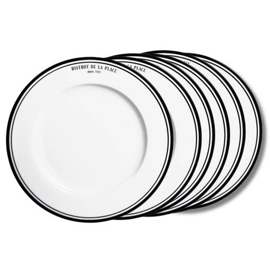 Assiette plate Bistrot 27 cm (lot de 6) - Image 1