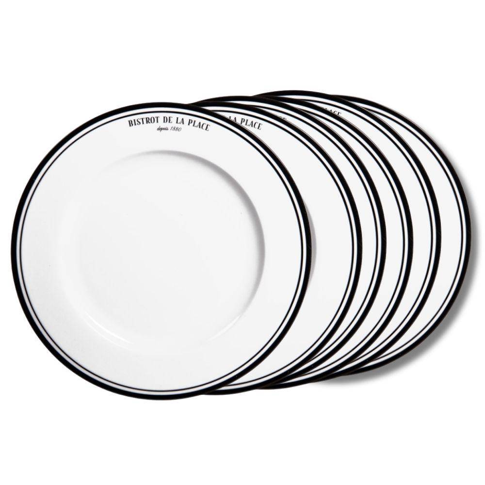 Assiette plate Bistrot 27 cm (lot de 6) - Image 1