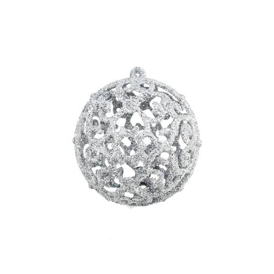 Ensemble de boules de Noël - Ornements de Noël - décorations de Noël 100 pcs 3/4/6 cm Argenté - Image 3