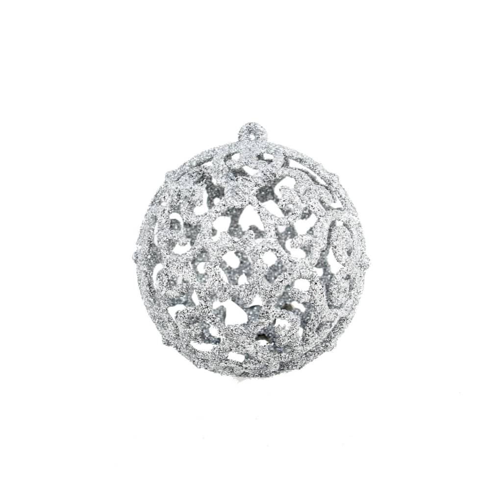 Ensemble de boules de Noël - Ornements de Noël - décorations de Noël 100 pcs 3/4/6 cm Argenté - Image 3