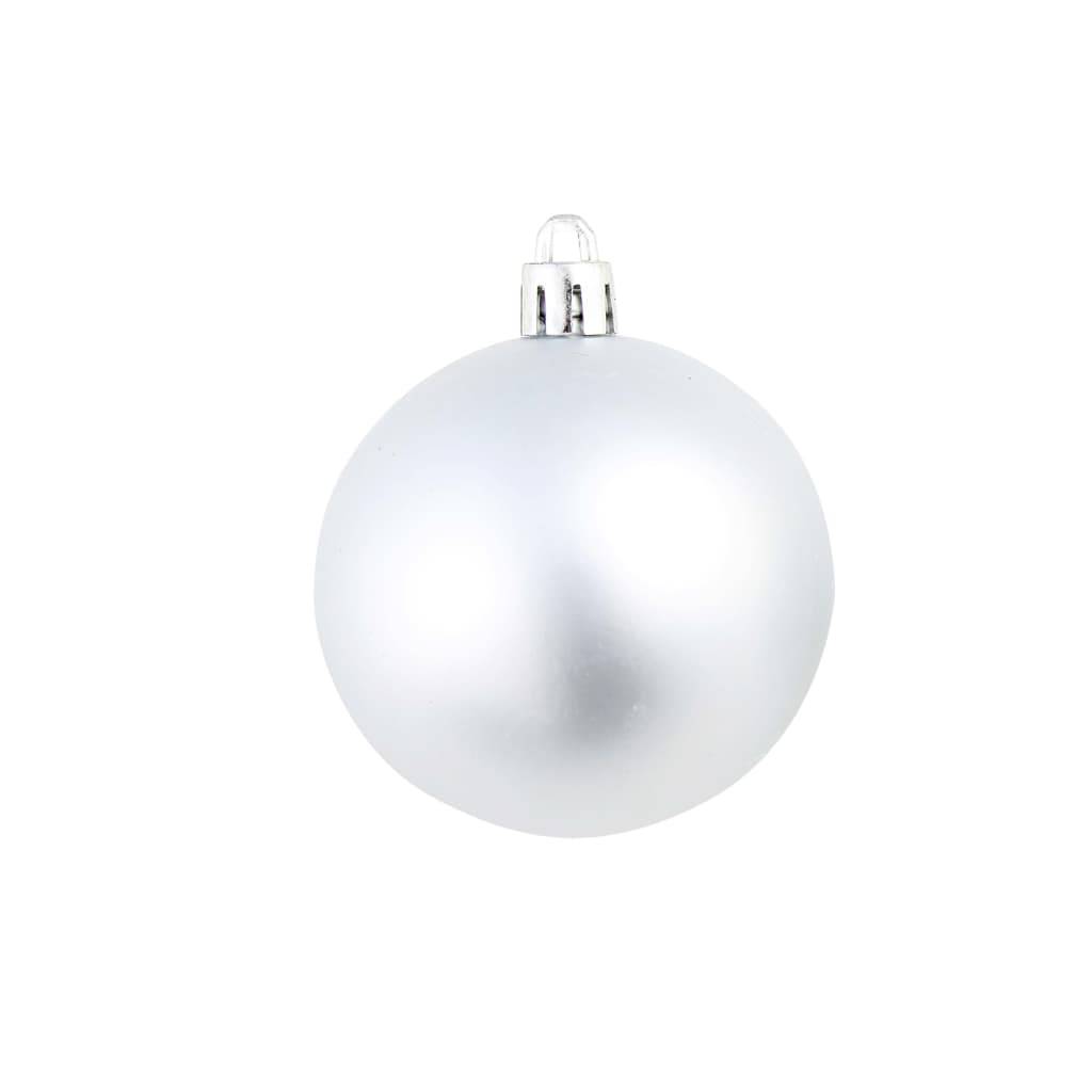 Ensemble de boules de Noël - Ornements de Noël - décorations de Noël 100 pcs 3/4/6 cm Argenté - Image 9