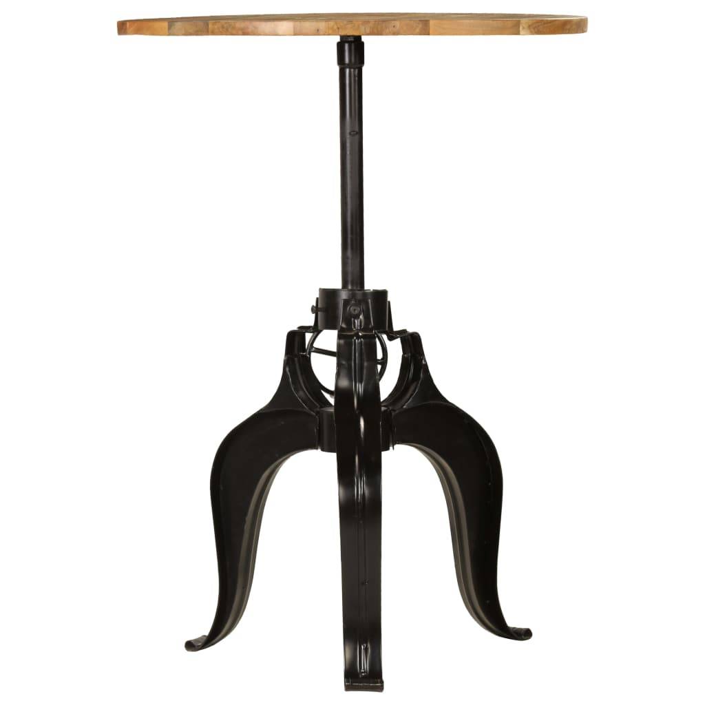 Table haute mange debout bar bistrot bois de manguier massif 75 cm - Image 2