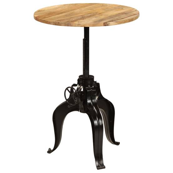 Table haute mange debout bar bistrot bois de manguier massif 75 cm - Image 8