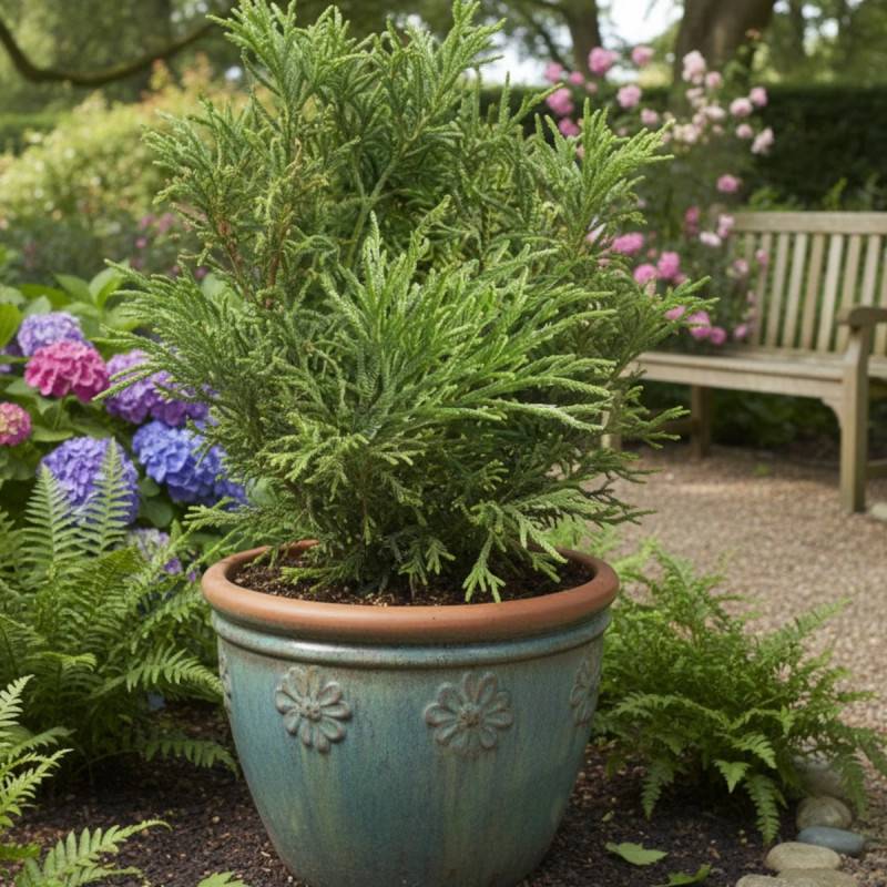 Cèdre du Japon Rasen Sugi, Cryptomeria - Pot de 7,5L - 60/80 cm - Imagen 4