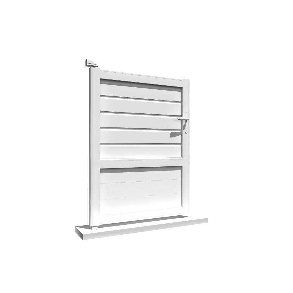 Intersun - Portillon mixte L 1000 x H 1445 mm (Blanc) - INTERSUN - Imagen 1