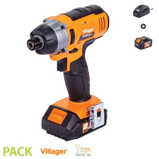 Visseuse à choc électrique sans fil 18V 180Nm avec batterie et chargeur Fuse VLN 3420 Villager - Image 1
