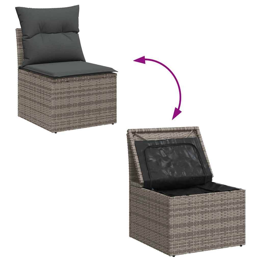 ComfortXL - Salon de Jardin Gris Poly Rotin Moderne – Ensemble Canapé Modulable et Résistant UV – ComfortXL Outdoor Living - Image 6