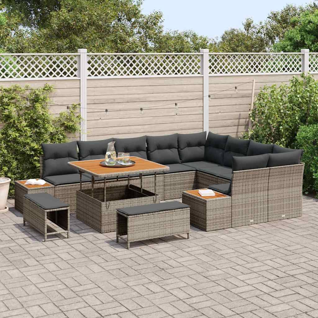 ComfortXL - Salon de Jardin Gris Poly Rotin Moderne – Ensemble Canapé Modulable et Résistant UV – ComfortXL Outdoor Living - Image 3