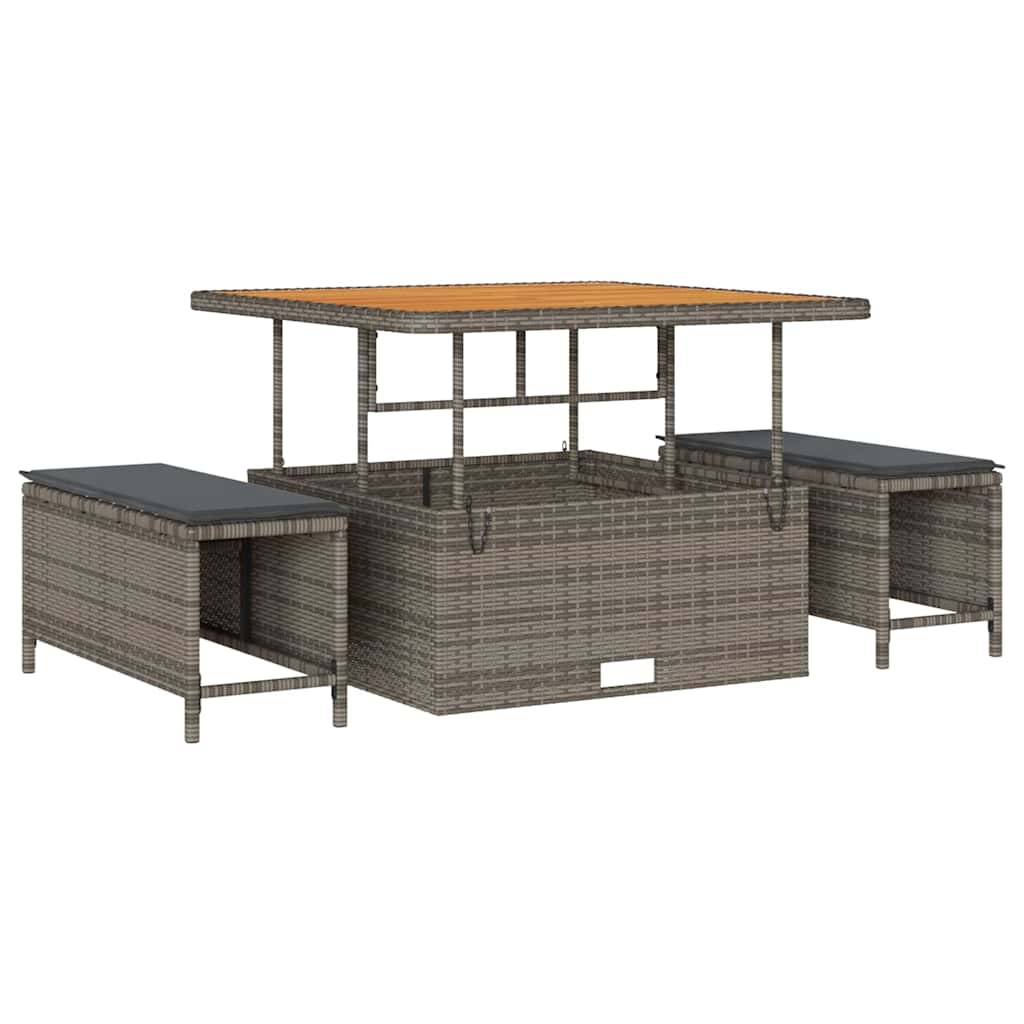 ComfortXL - Salon de Jardin Gris Poly Rotin Moderne – Ensemble Canapé Modulable et Résistant UV – ComfortXL Outdoor Living - Image 4