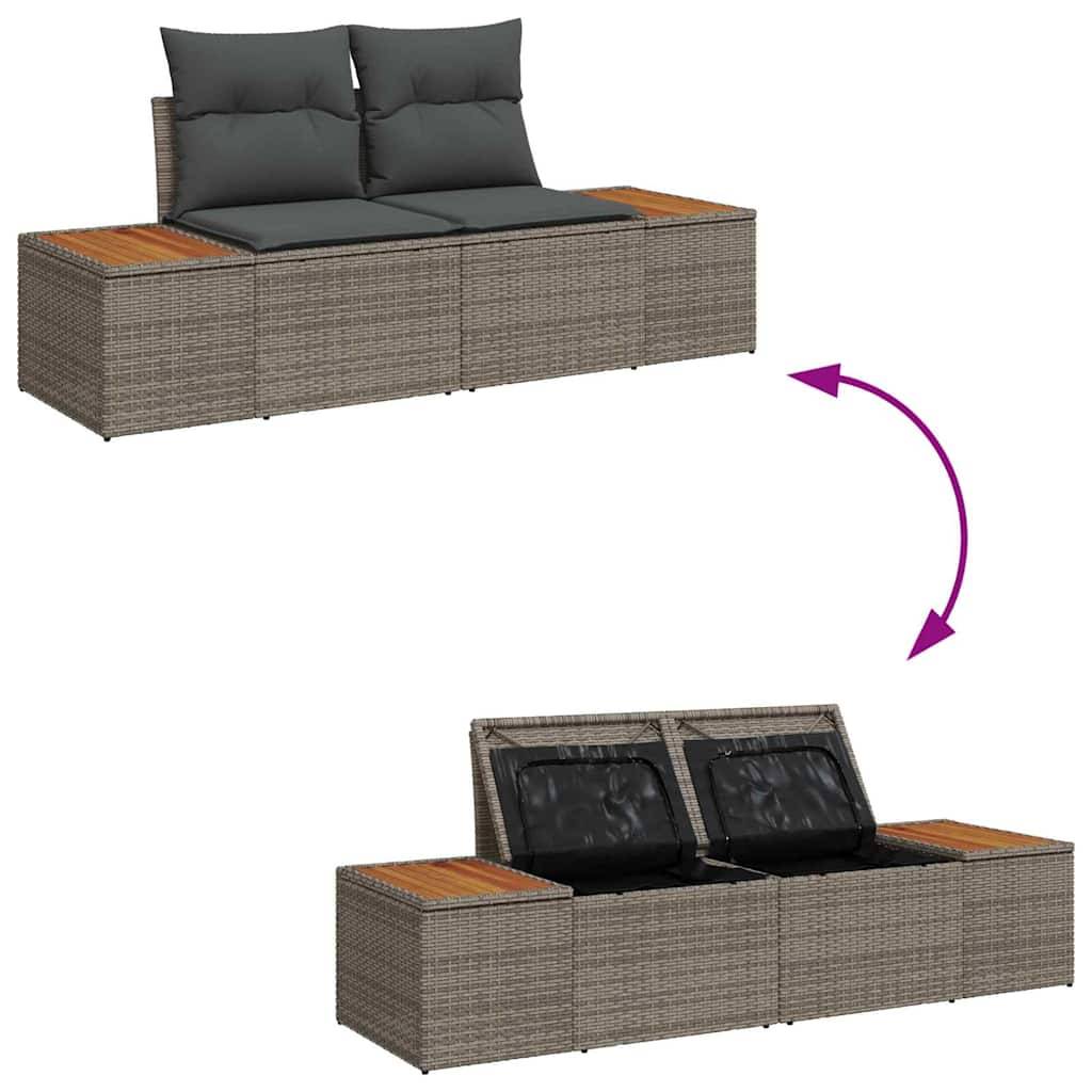 ComfortXL - Salon de Jardin Gris Poly Rotin Moderne – Ensemble Canapé Modulable et Résistant UV – ComfortXL Outdoor Living - Image 5