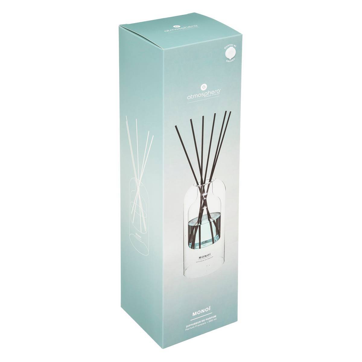 Atmosphera - Diffuseur de parfum Ilan 500ml verre - Atmosphera Créateur d'intérieur - Image 3