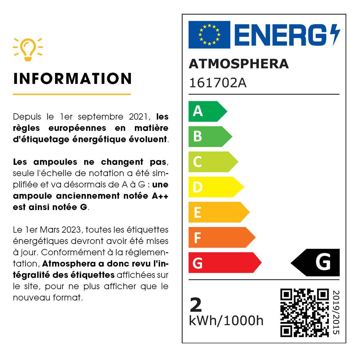 Atmosphera - Ampoule LED "Larme" ambre torsadé,D6,5cm E27 - Atmosphera Créateur d'intérieur - Image 3