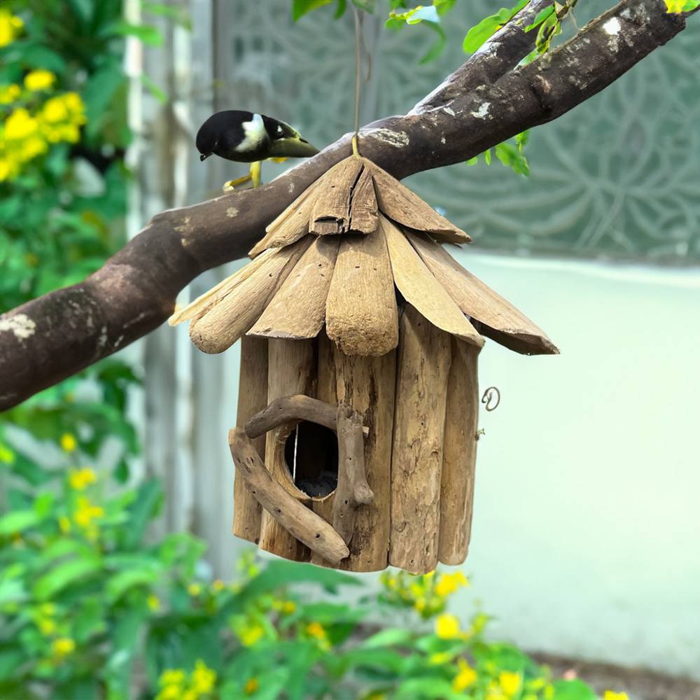 Nichoir pour oiseaux en bois - Image 4