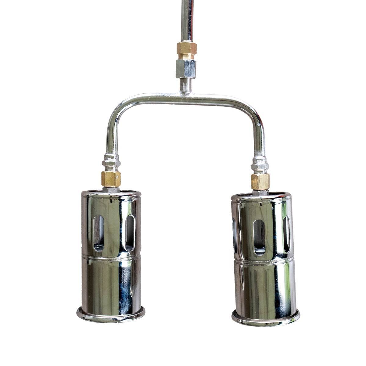 Chalumeau à gaz 2 Bruleurs Ø 60 mm Turbo + Détendeur gaz 4.0 bar Tuyau 5m INTEC - Image 4