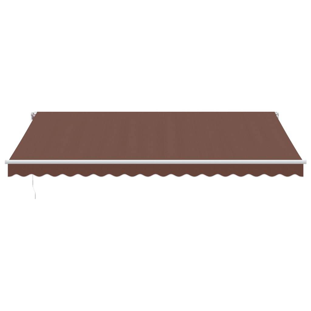Store Banne Électrique Aluminium pour Terrasse Télécommande 450x350cm Marron - ComfortXL Outdoor Living - Image 3