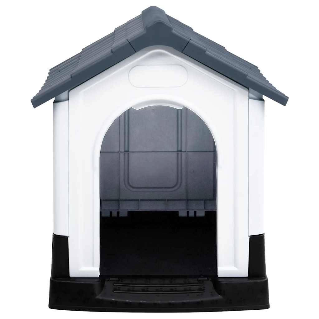Vidaxl - Niche pour chien Gris 57x68x66 cm Polypropylène vidaXL 152228 - Imagen 2