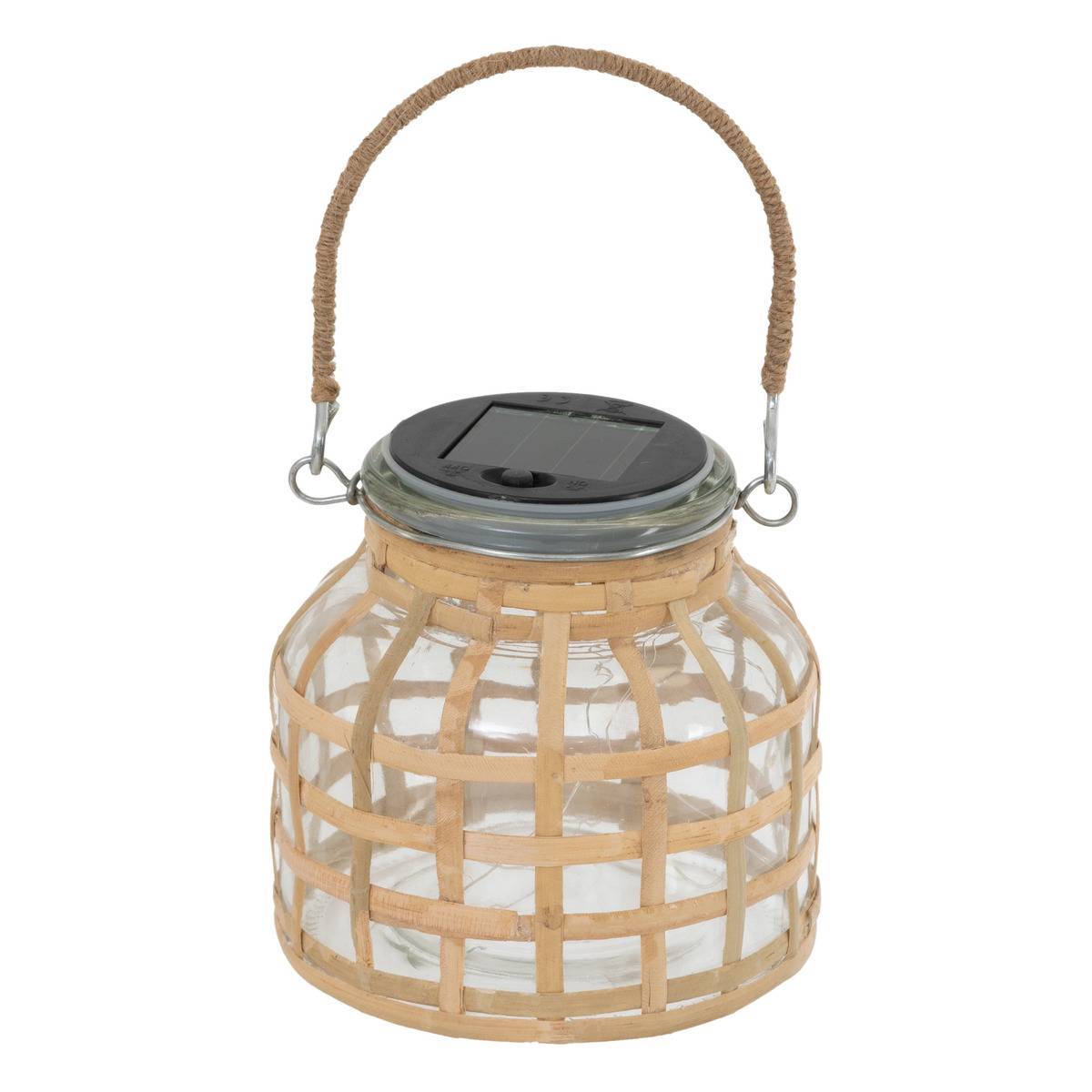 Atmosphera - Lanterne solaire "Niky" H12cm beige - Atmosphera Créateur d'intérieur - Imagen 1