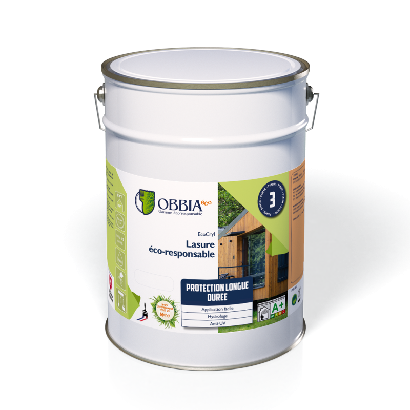 Lasure Éco-Responsable OBBIA 2.5L Chêne clair - ECOCRYL2.5/3003 - Imagen 2
